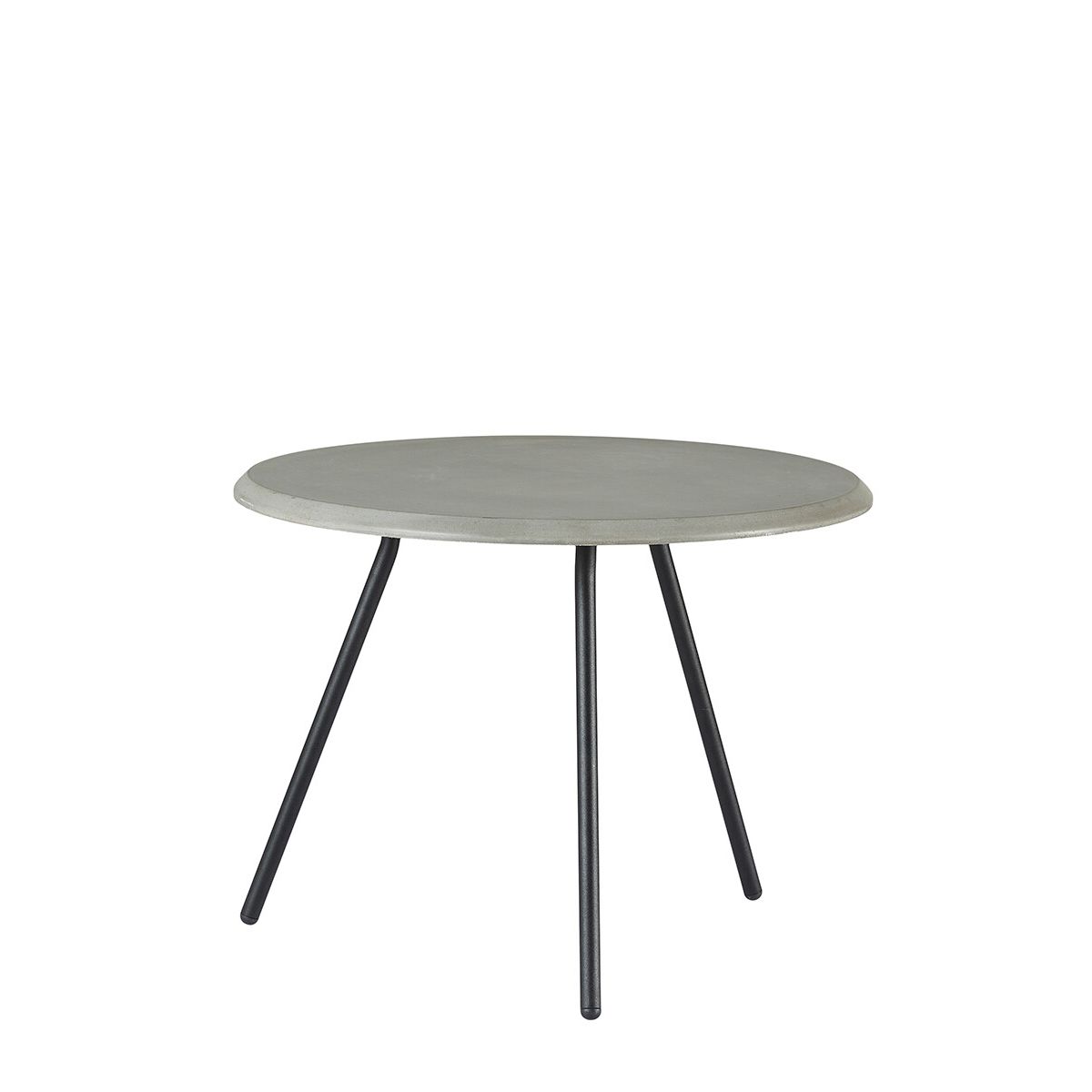 Soround Coffee Table, Ø 60 cm fra Woud (Concrete top, H 44,5 cm)