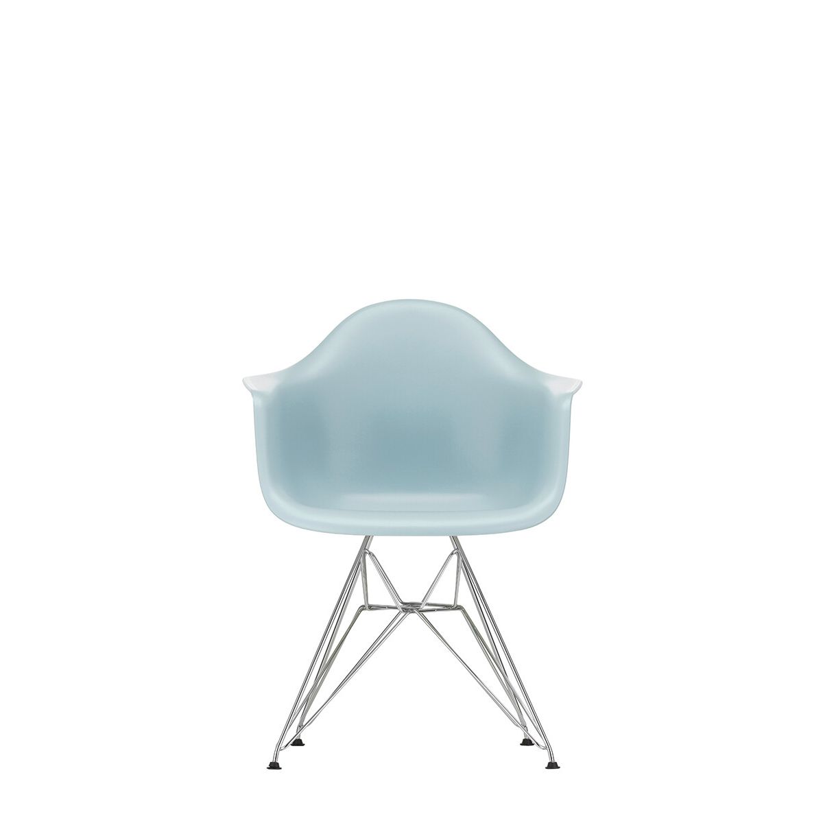 Eames Plastic Armchair DAR, forkromet fra Vitra (Ice grey)