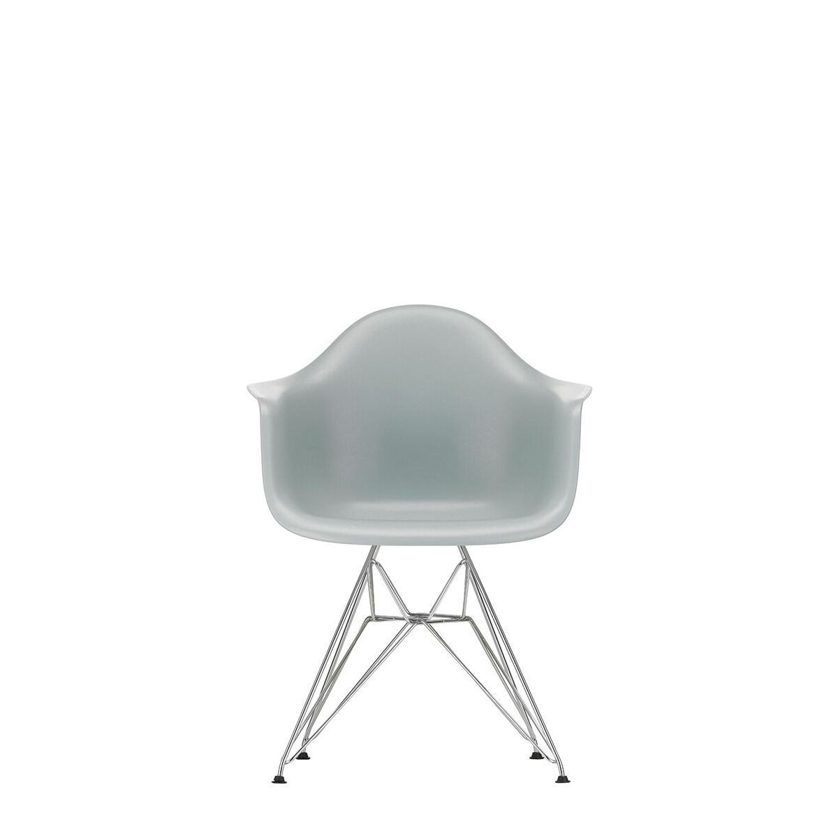 Eames Plastic Armchair DAR, forkromet fra Vitra (Light grey)