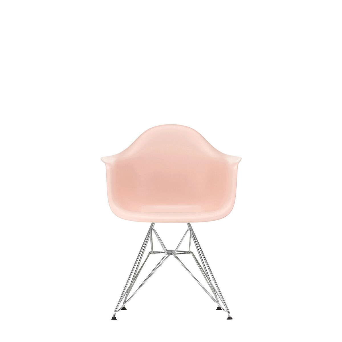 Eames Plastic Armchair DAR, forkromet fra Vitra (Pale Rose)