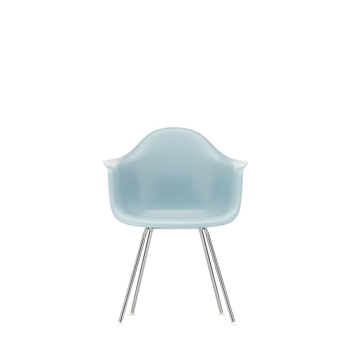 Eames Plastic Armchair DAX, forkromet fra Vitra (Ice grey)