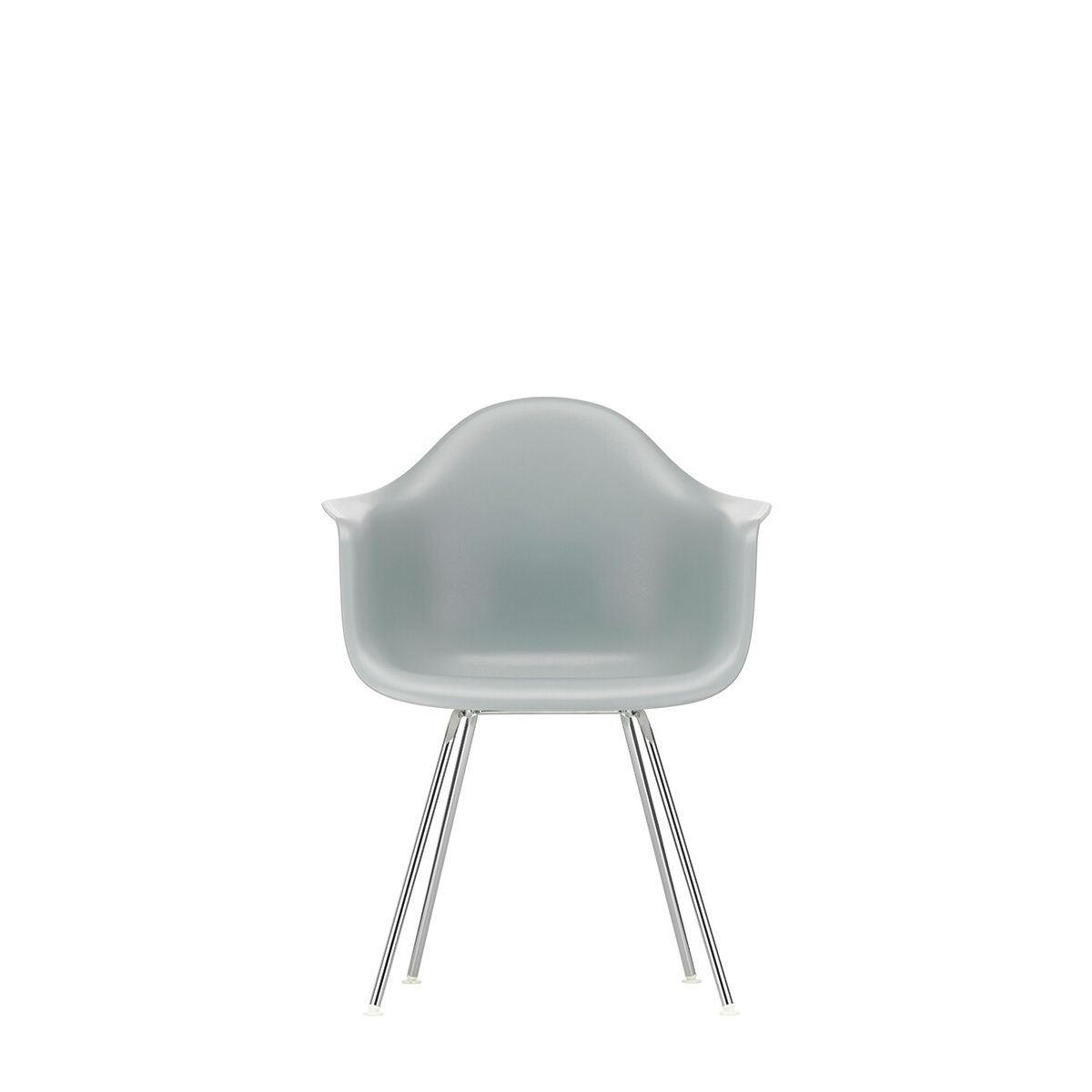 Eames Plastic Armchair DAX, forkromet fra Vitra (Light grey)