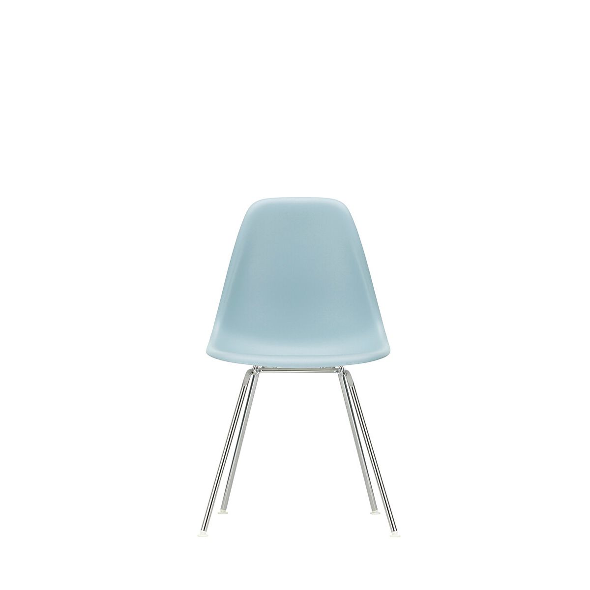 Eames Plastic Side Chair DSX, forkromet fra Vitra (Ice grey)