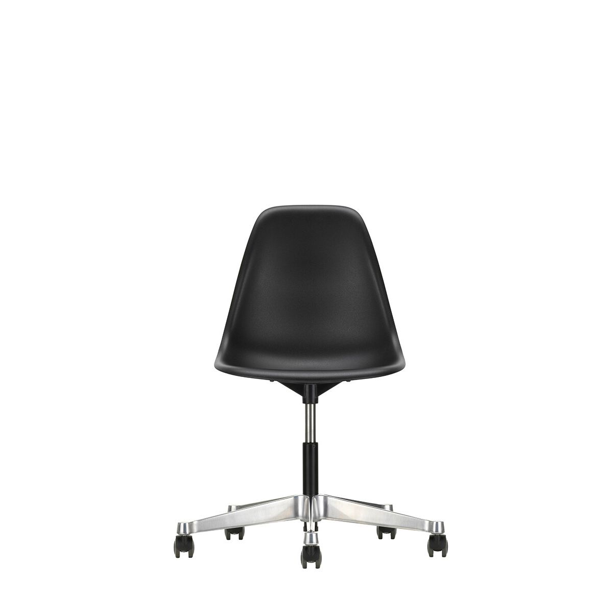 Eames Plastic Side Chair PSCC fra Vitra (Deep black)