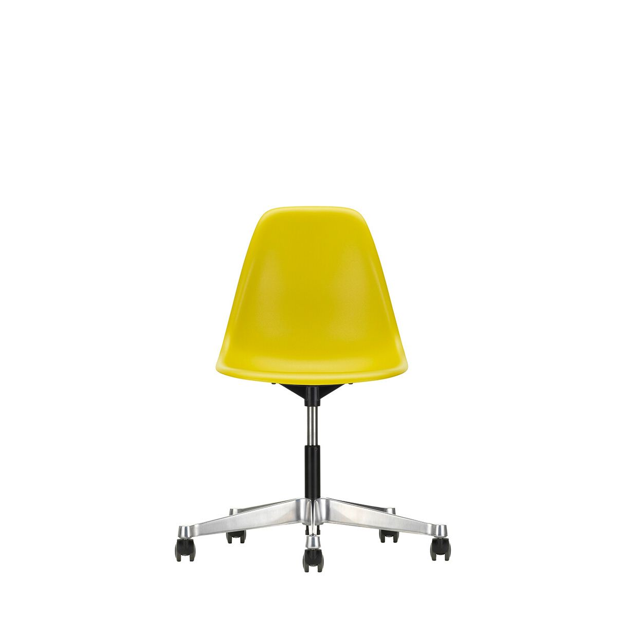 Eames Plastic Side Chair PSCC fra Vitra (Mustard)