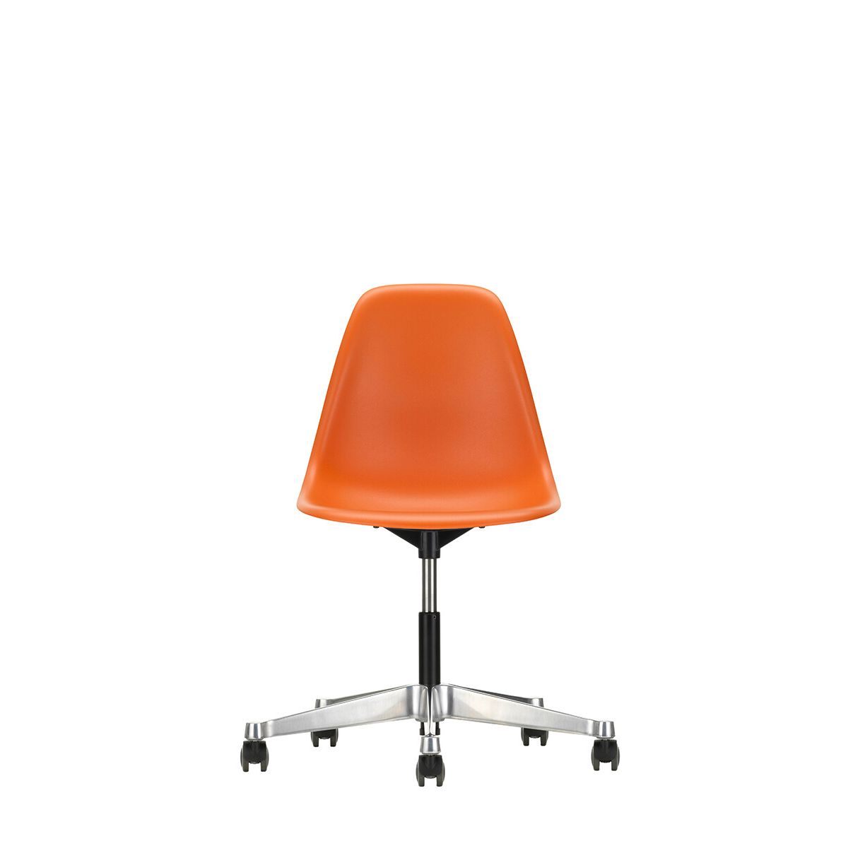 Eames Plastic Side Chair PSCC fra Vitra (Rusty Orange)