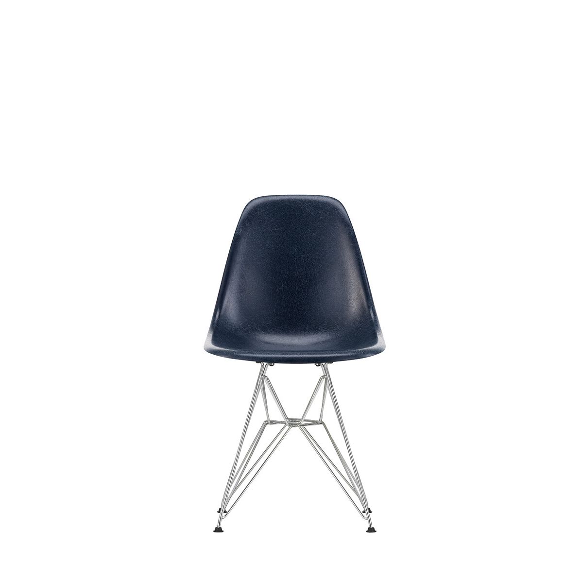 Eames Fiberglass Chair DSR, krom fra Vitra (Eames Navy Blue)