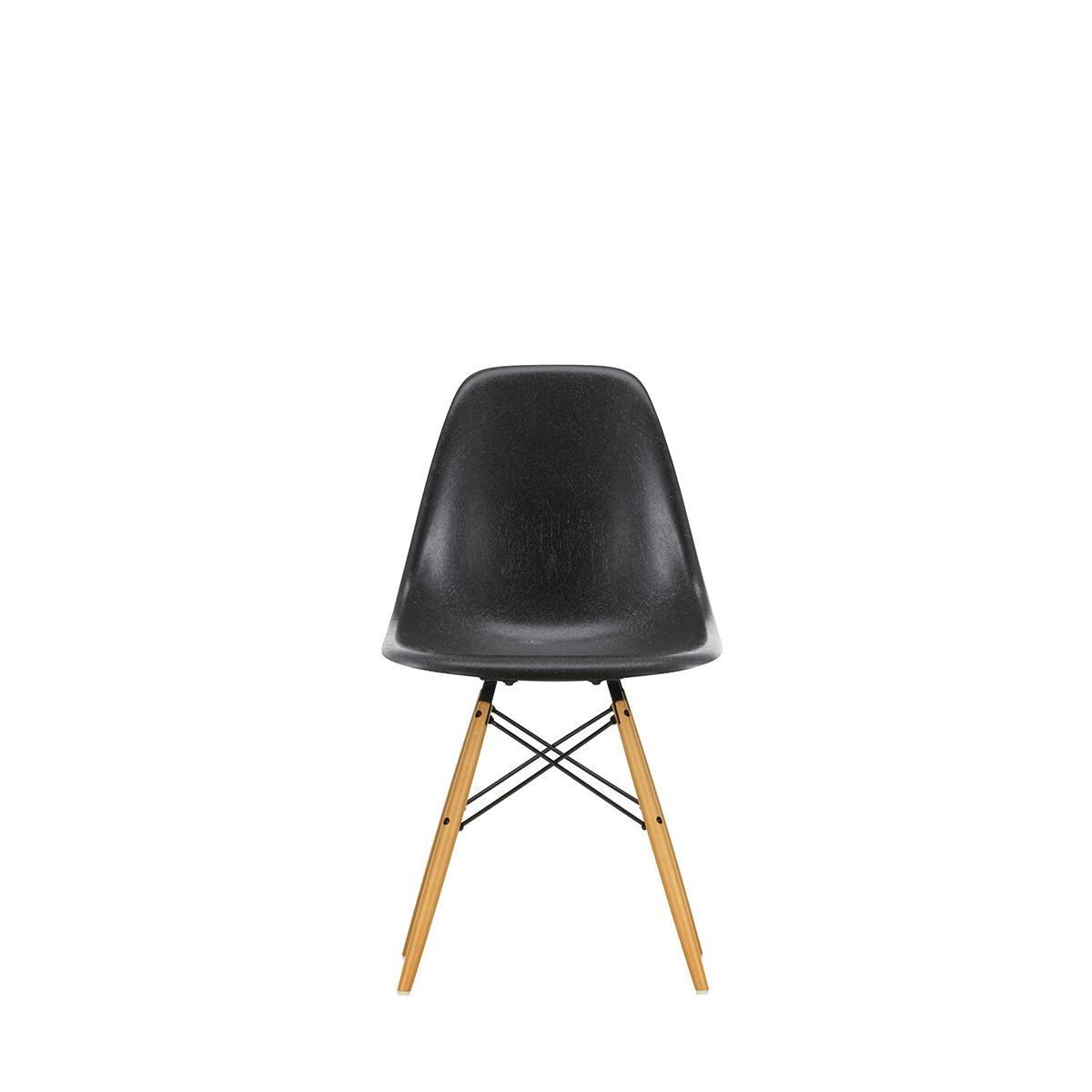 Eames Fiberglass Chair DSW, lys ahorn fra Vitra (Eames Elephant Hide Grey)