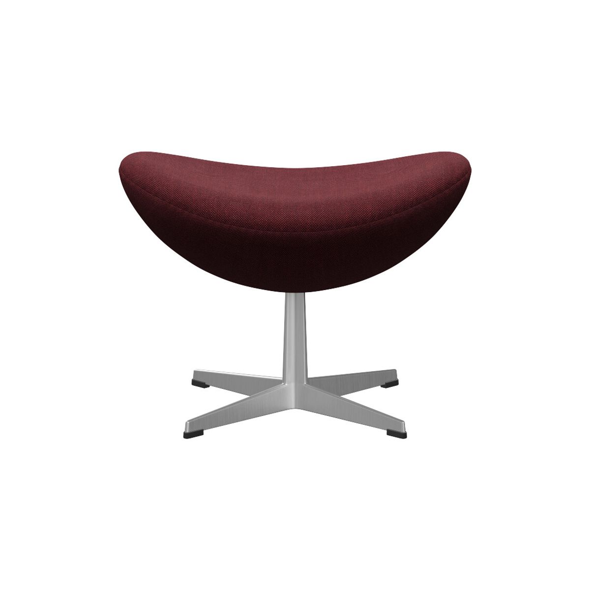 3127 Fodskammel til Ægget af Arne Jacobsen (Sunniva, 662 Burgundy)