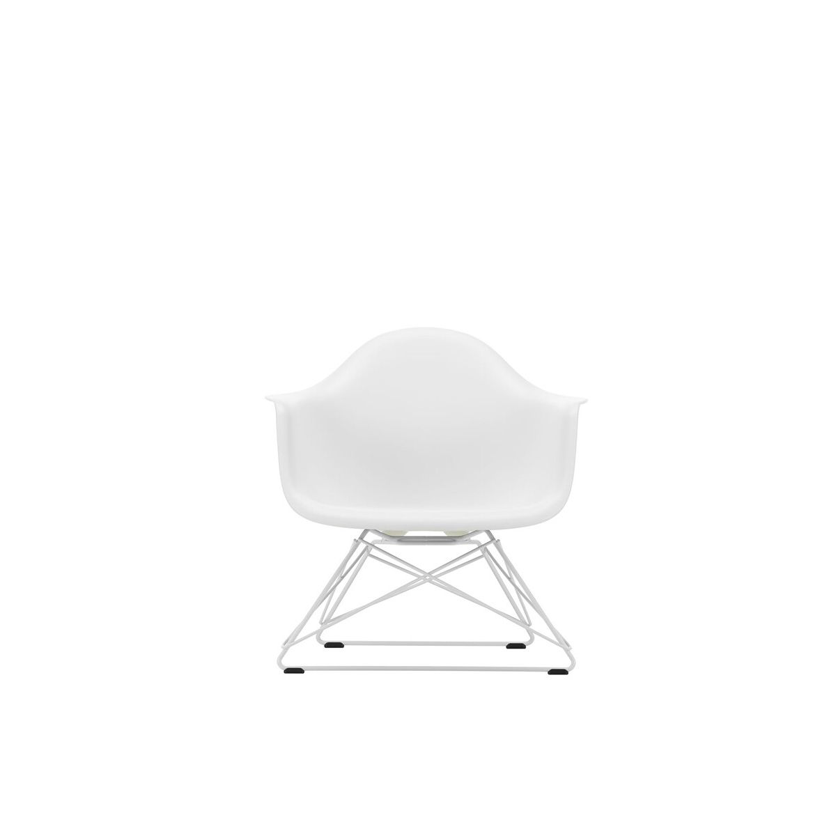 Eames Plastic Armchair LAR, hvidlakeret fra Vitra (White)