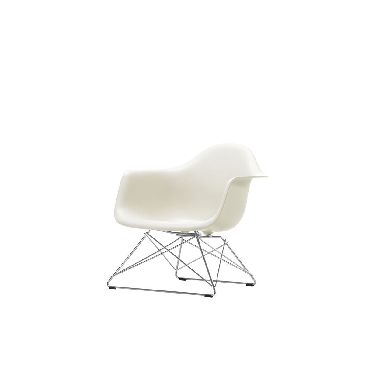 Eames Plastic Armchair LAR, forkromet fra Vitra (Pebble)