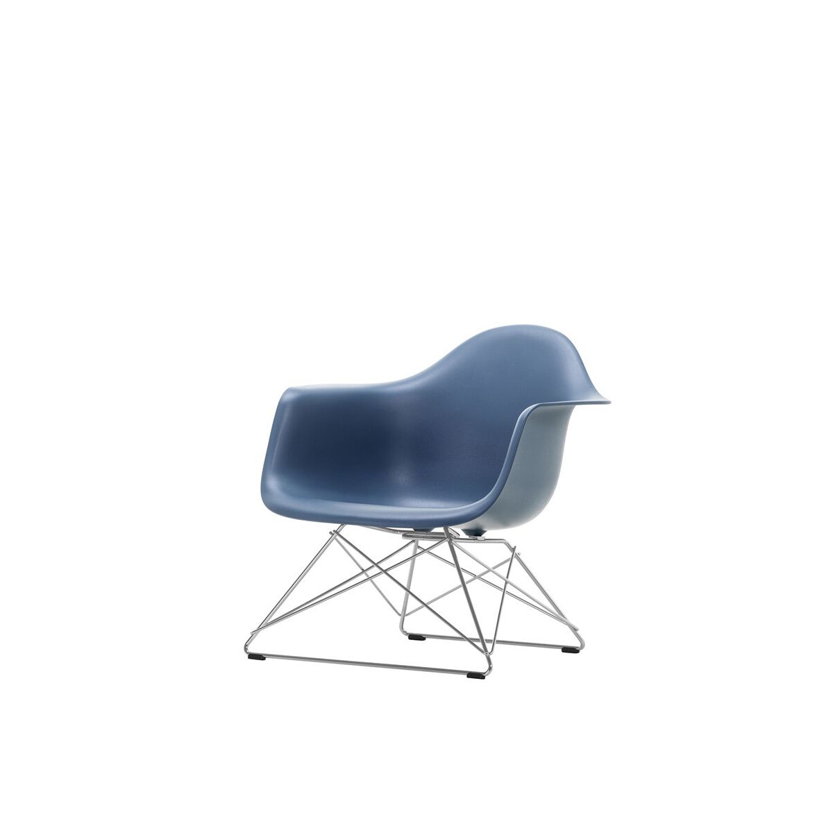 Eames Plastic Armchair LAR, forkromet fra Vitra (Sea blue)