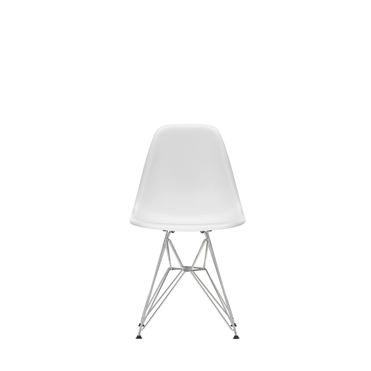 Eames Plastic Side Chair DSR, forkromet fra Vitra (White)