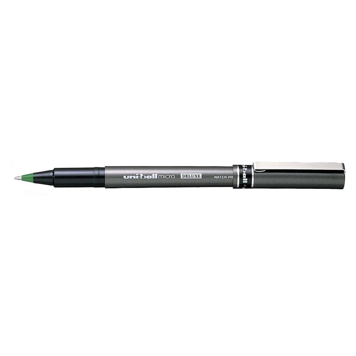 Rollerpen Uni-ball grøn 0,2mm UB-155 DeLuxe Micro