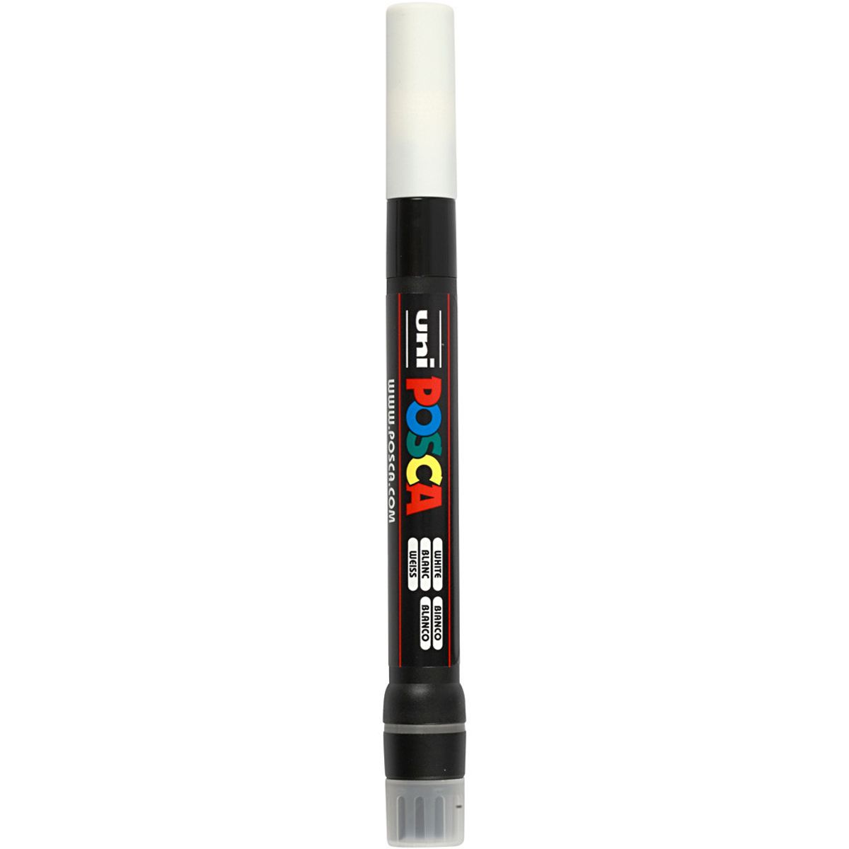 Uni Posca Marker, 1-10 mm streg, white,