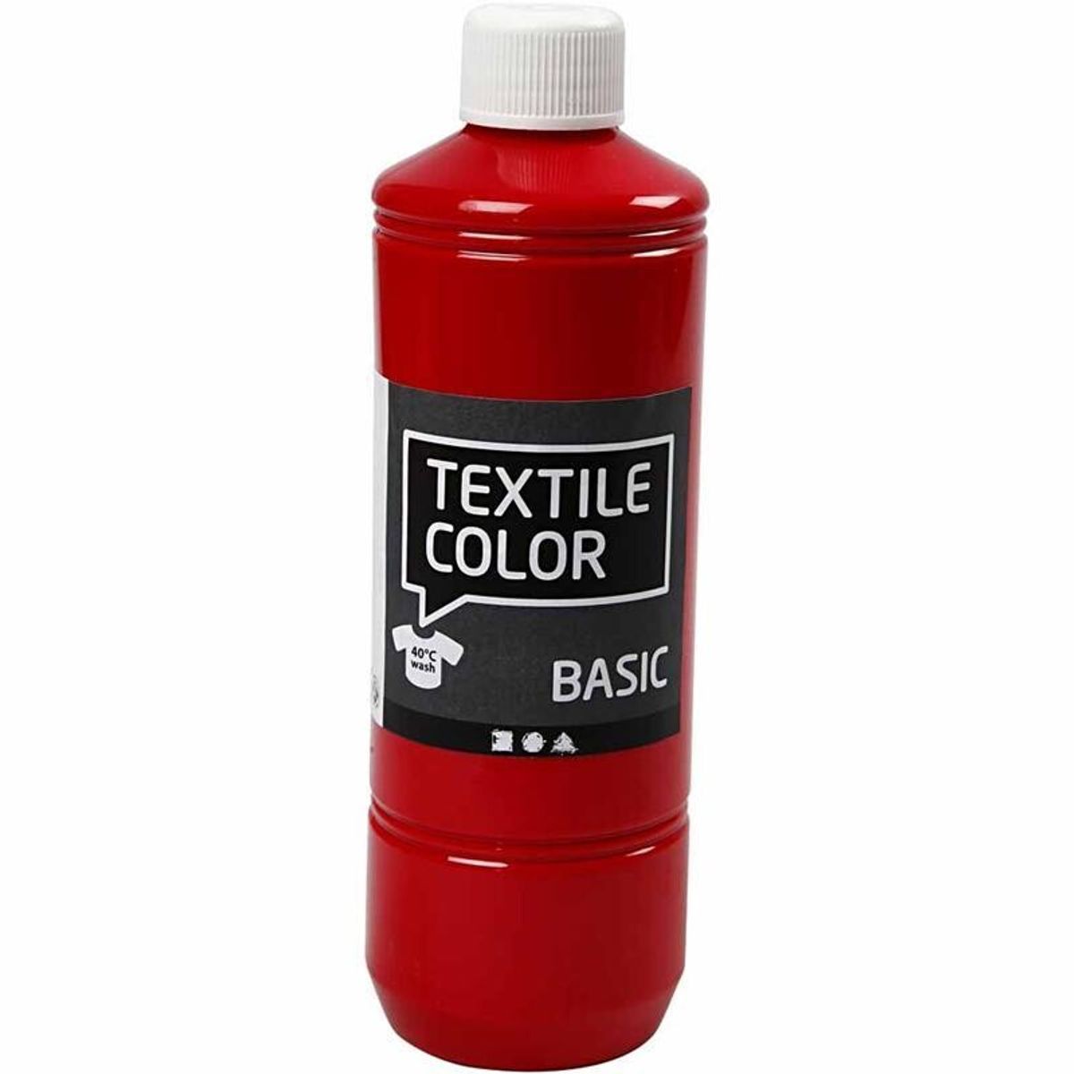 Textile Color, rød, 500 ml