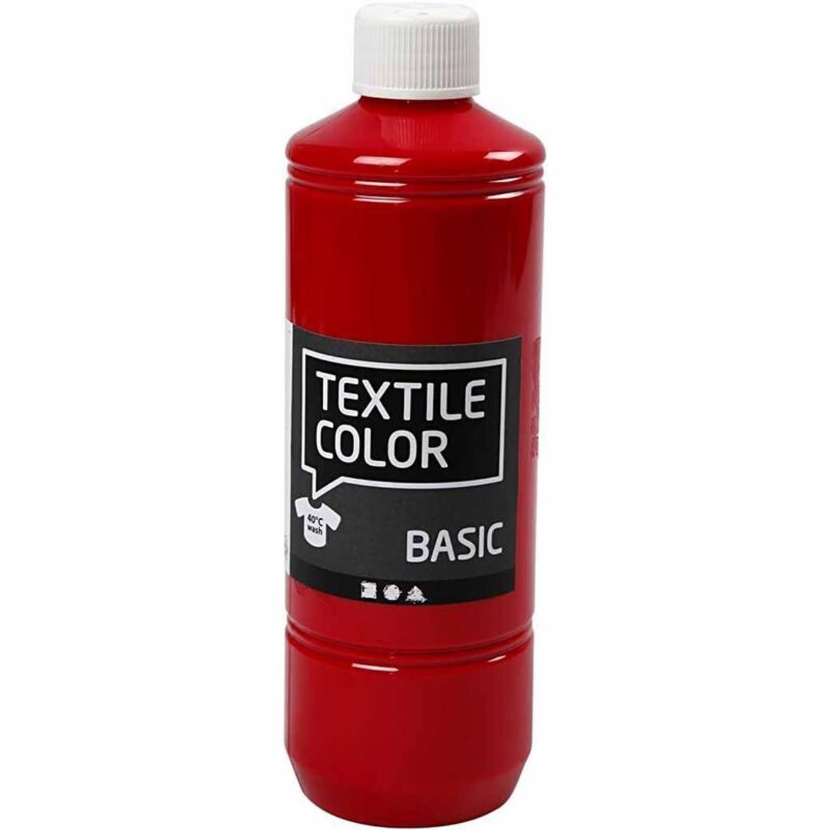 Textile Color, primær rød, 500 ml