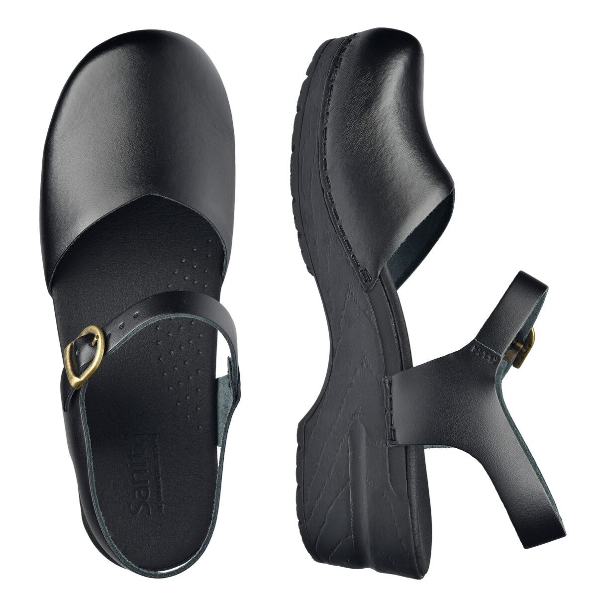 Sanita Original Sansi Sandal Sort, Størrelse: 41