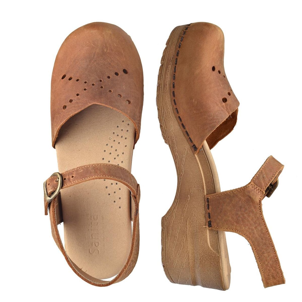 Sanita Original Sella Sandal Brun, Størrelse: 36, Dame