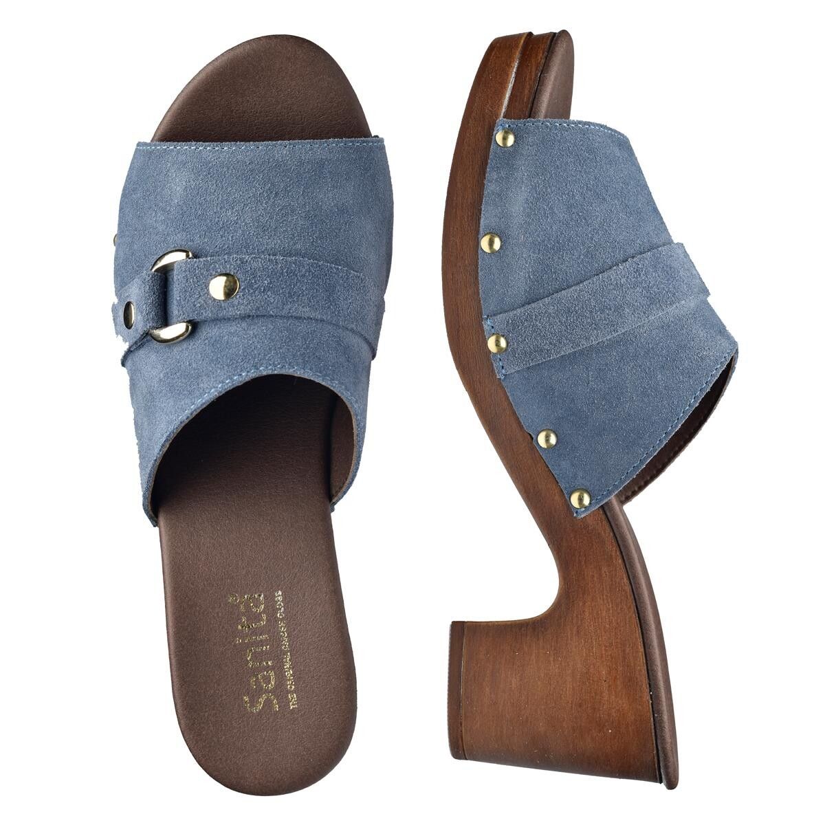 Sanita Non Wood Seia Sandal Blå, Størrelse: 36, Dame