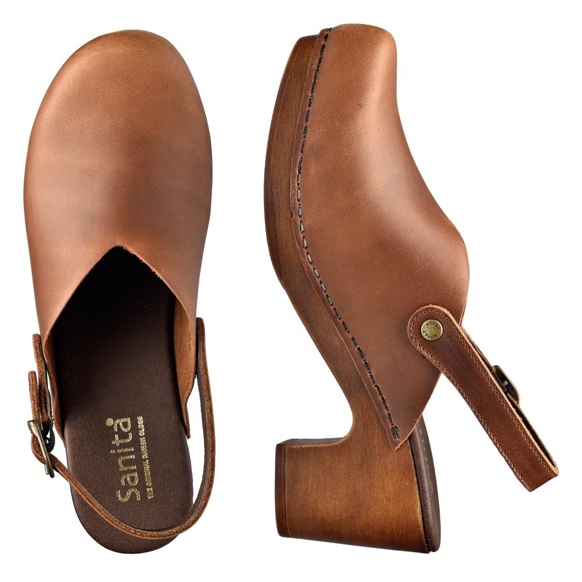 Sanita Non Wood Sahari Sandal Brun, Størrelse: 39, Dame