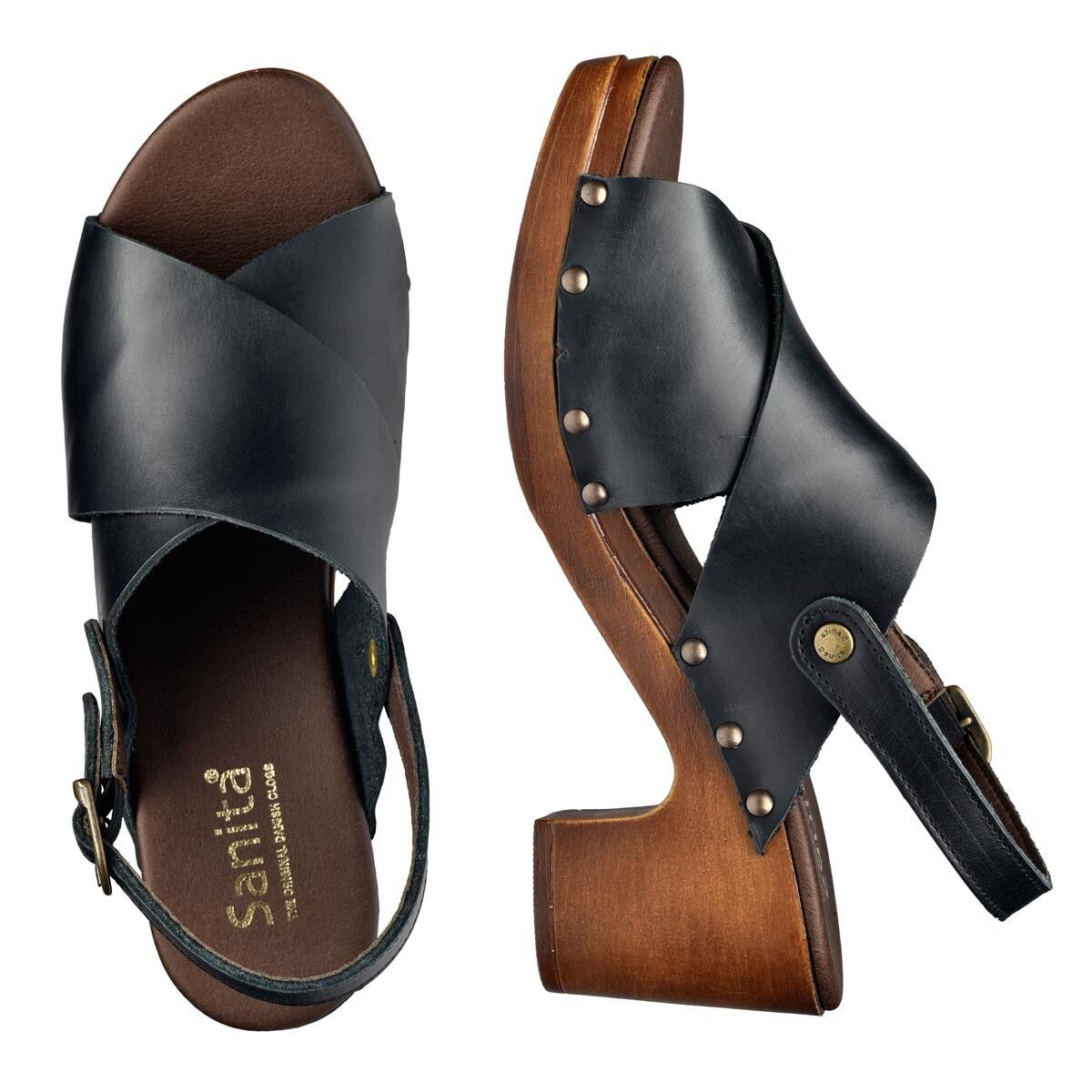 Sanita Non Wood Sia Sandal Sort, Størrelse: 39, Dame