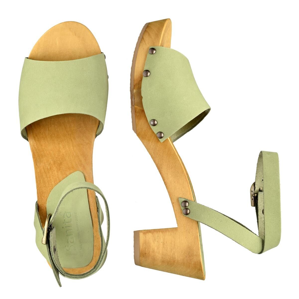 Sanita Yara Flex Sandal Grøn, Størrelse: 39, Dame