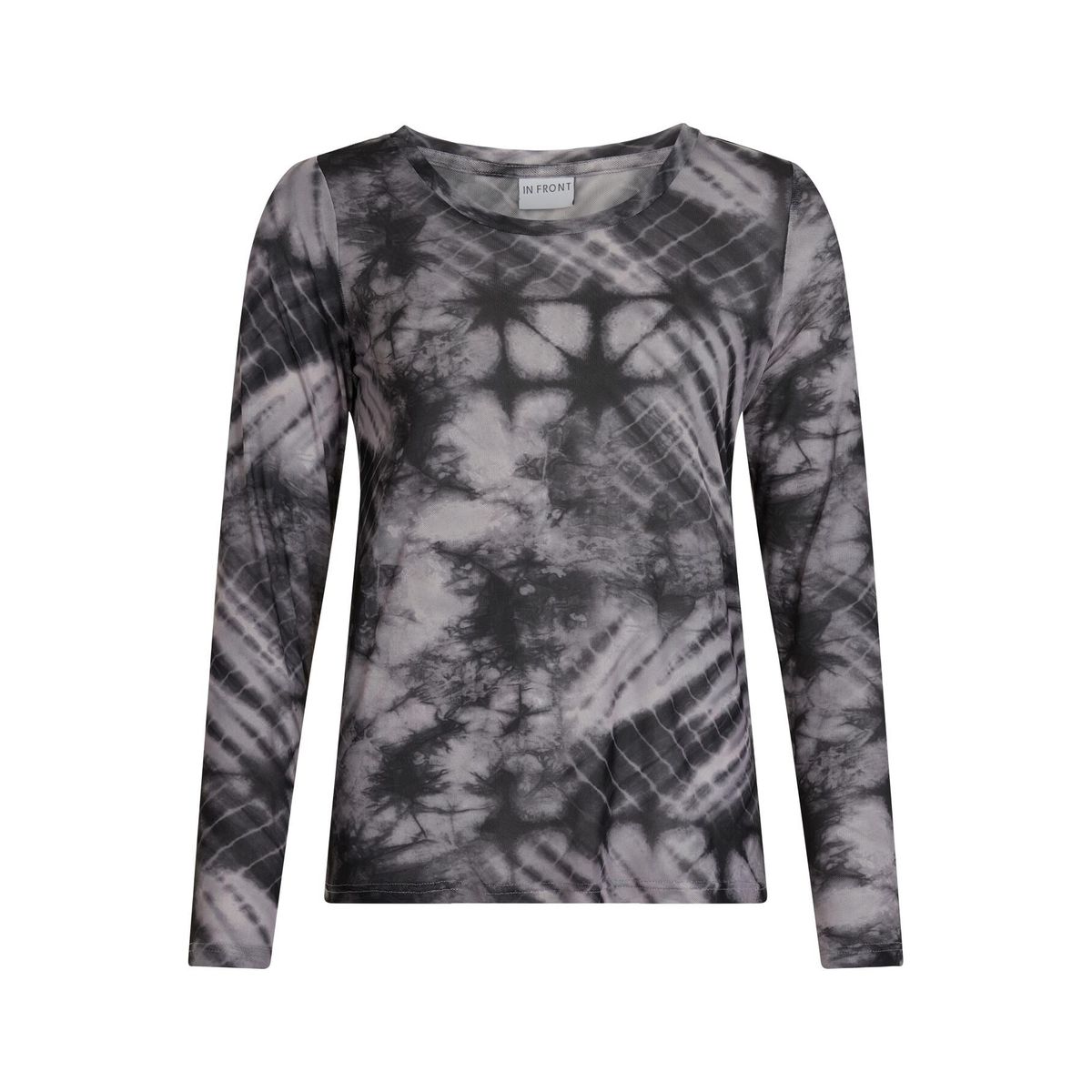 IN FRONT Mesh T-shirt, Farve: Grey, Størrelse: M, Dame