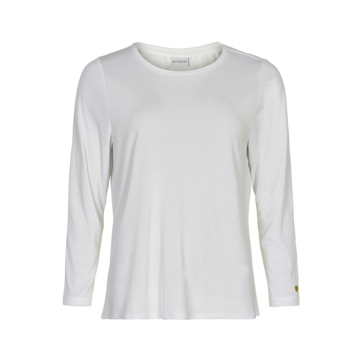 IN FRONT Nina T-shirt, Farve: Crystal White, Størrelse: XXL, Dame