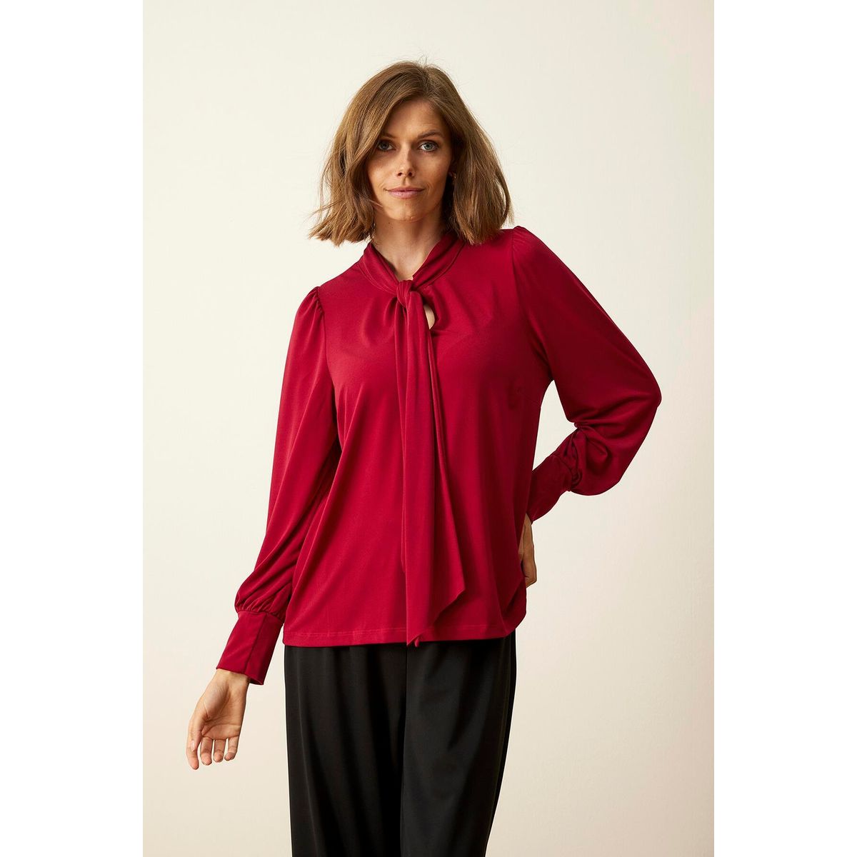 IN FRONT Melody Bluse, Farve: Red, Størrelse: XL, Dame