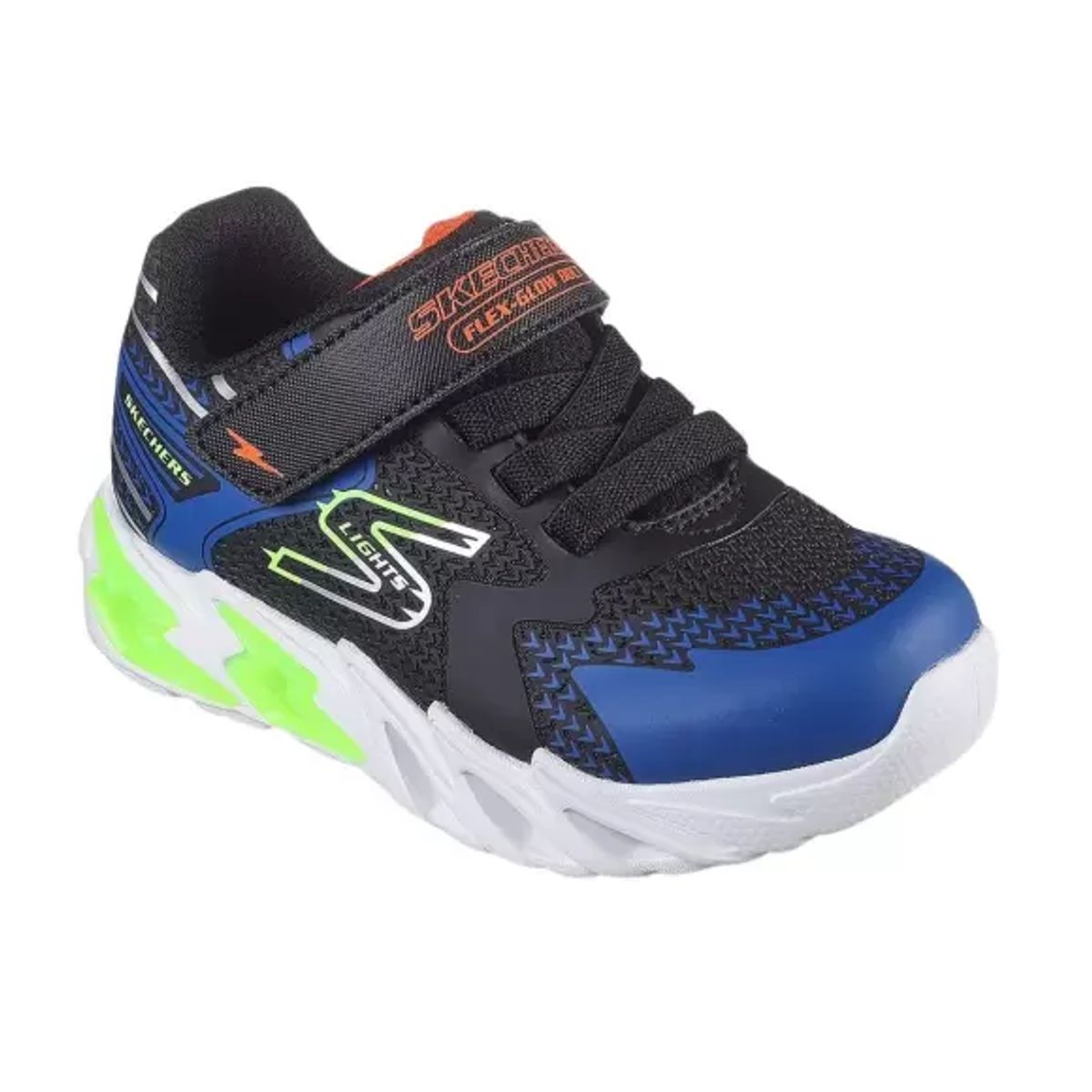 Skechers Boys Flex Glow Bolt 400138N BKBL