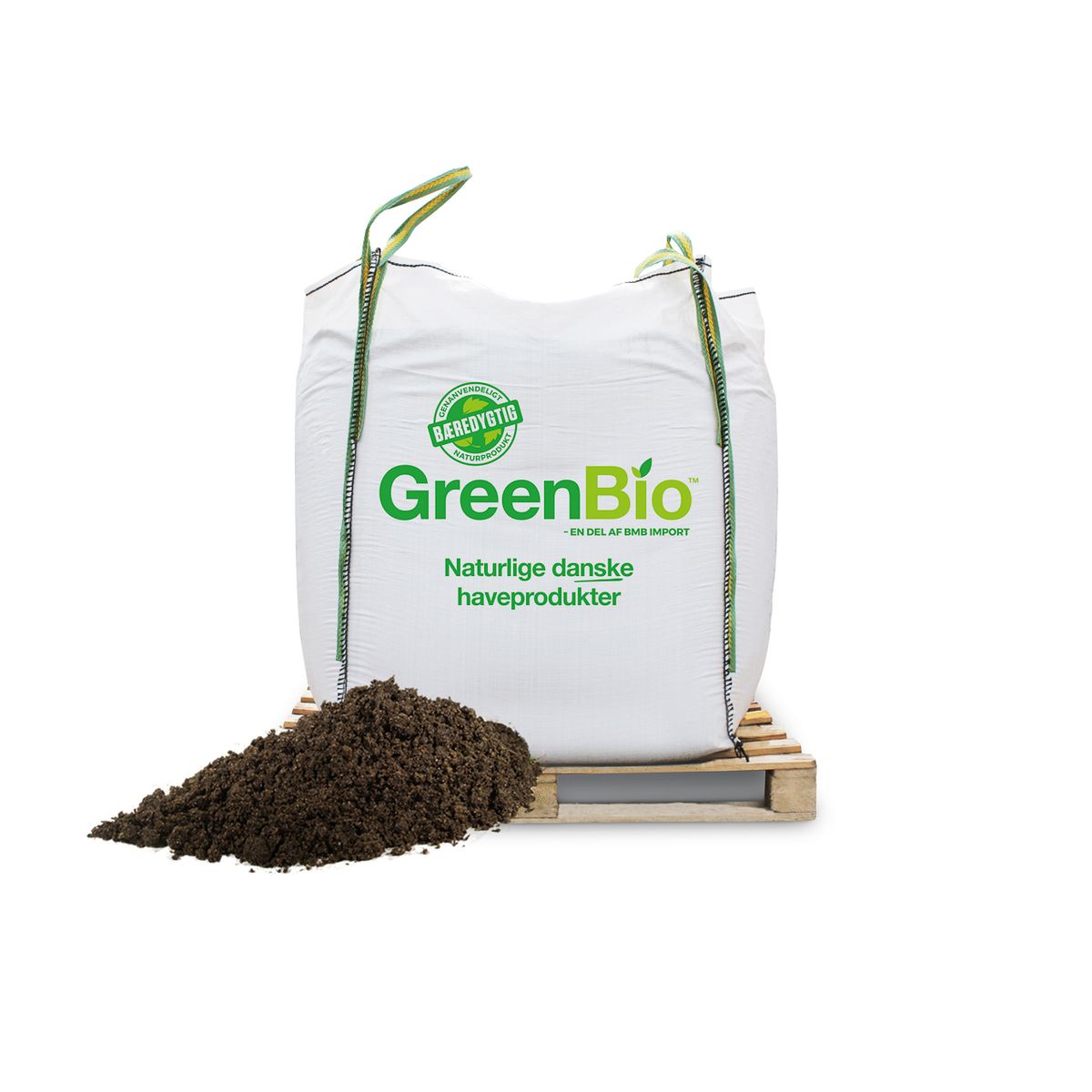 GreenBio Harpet muldjord 0-6mm - bigbag á 1000 liter