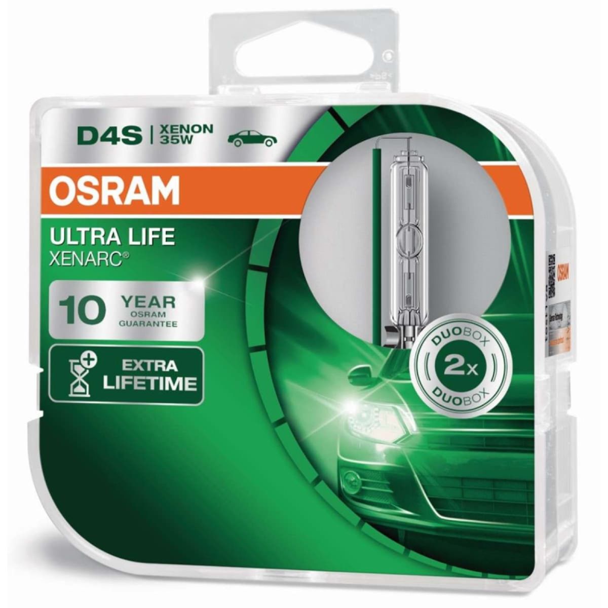 Osram D4S Ultra Life Xenarc, Xenon pære (2 stk) 10 års garanti