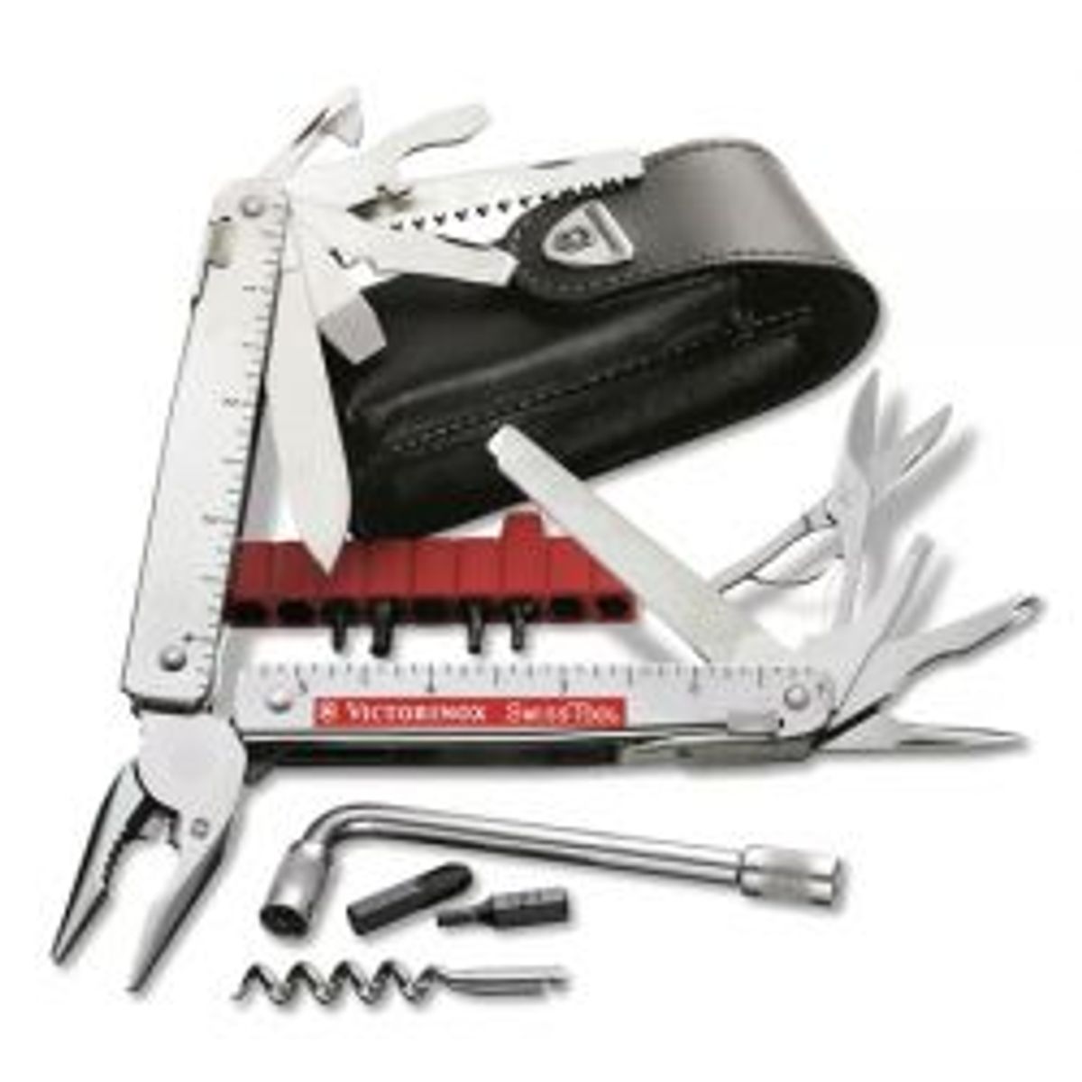 Victorinox Swisstool X Plus With Bits, Corkscrew And Leather - Multitool