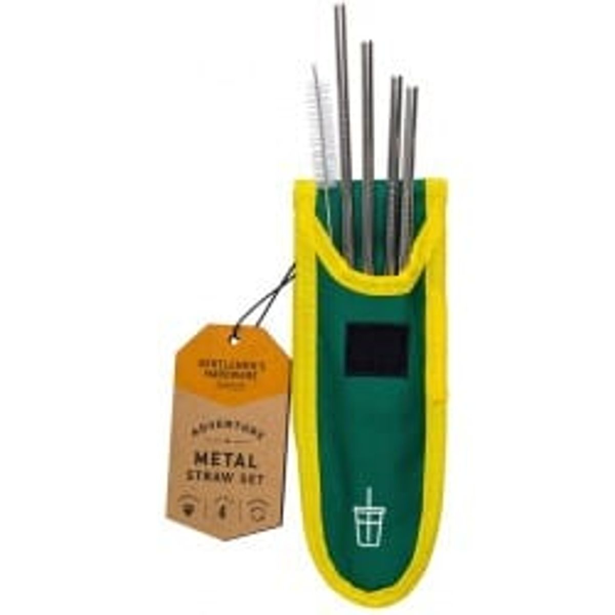 Gentlemen's Hardware Travel Metal Straw Set - Sugerør