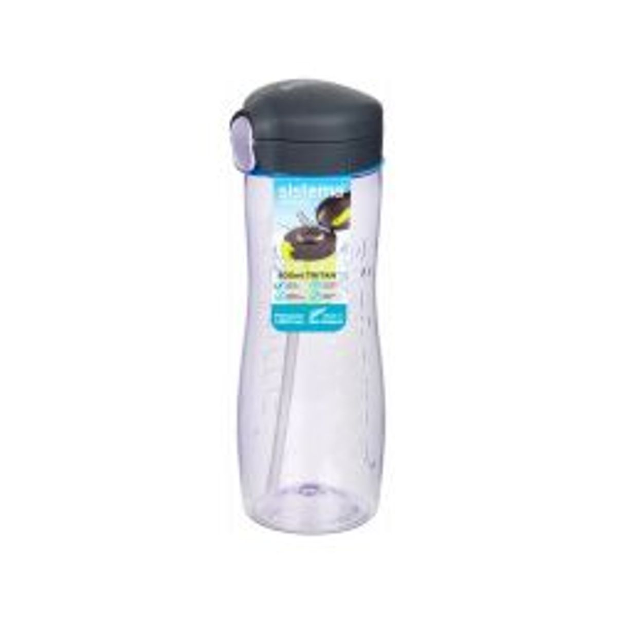 Sistema 800 ml Tritan Quick Flip Bottle Purple - Drikkeflaske