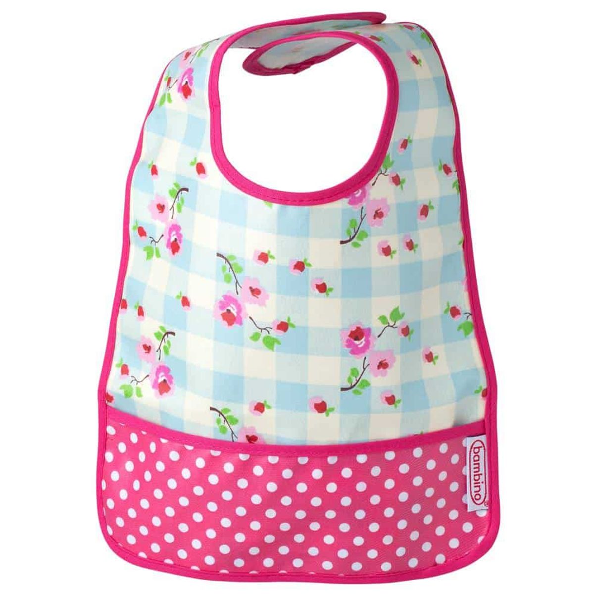 Bambino Easy Wipe BIB Plaid