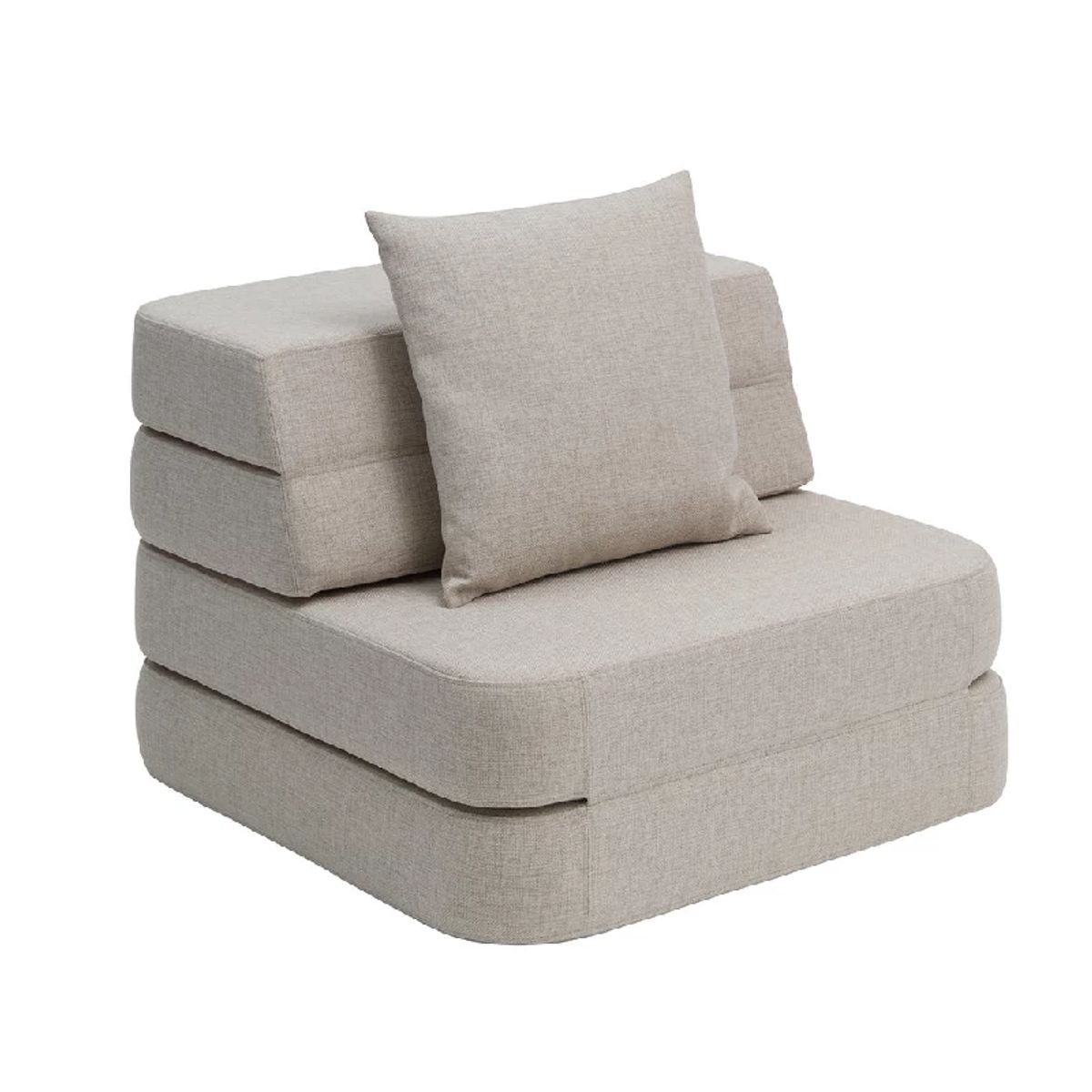 by Klipklap 3 Fold Sofa Single - Flere Farver - Beige w. Sand