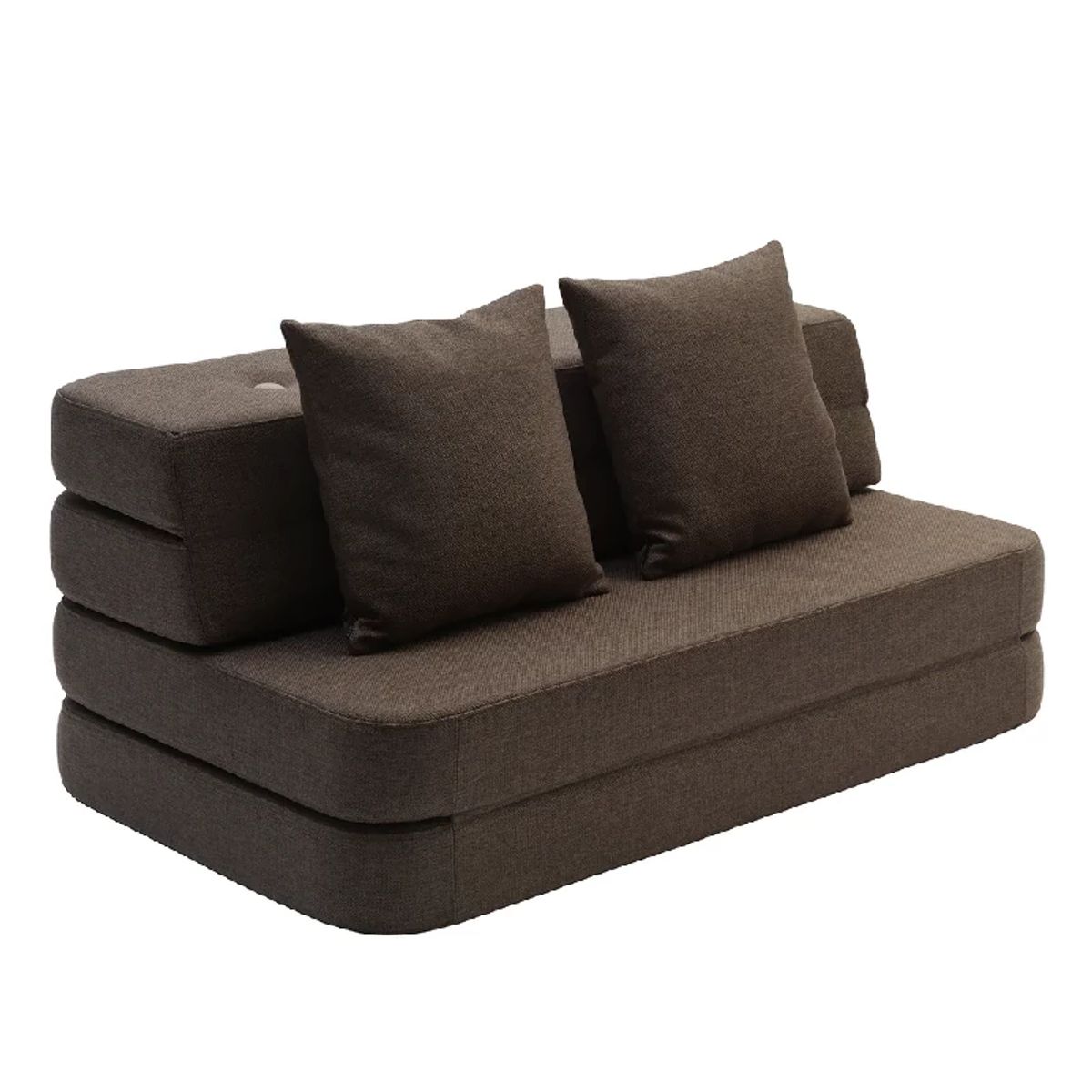 by Klipklap 3 Fold Sofa XL Soft - Flere Farver - Brown w. Sand