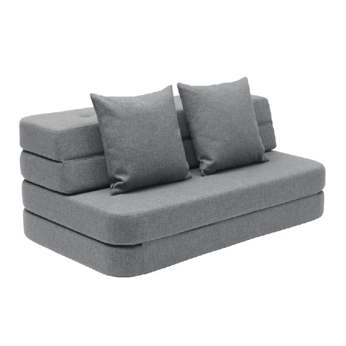 by Klipklap 3 Fold Sofa - Flere Farver - Blue Grey w. Grey