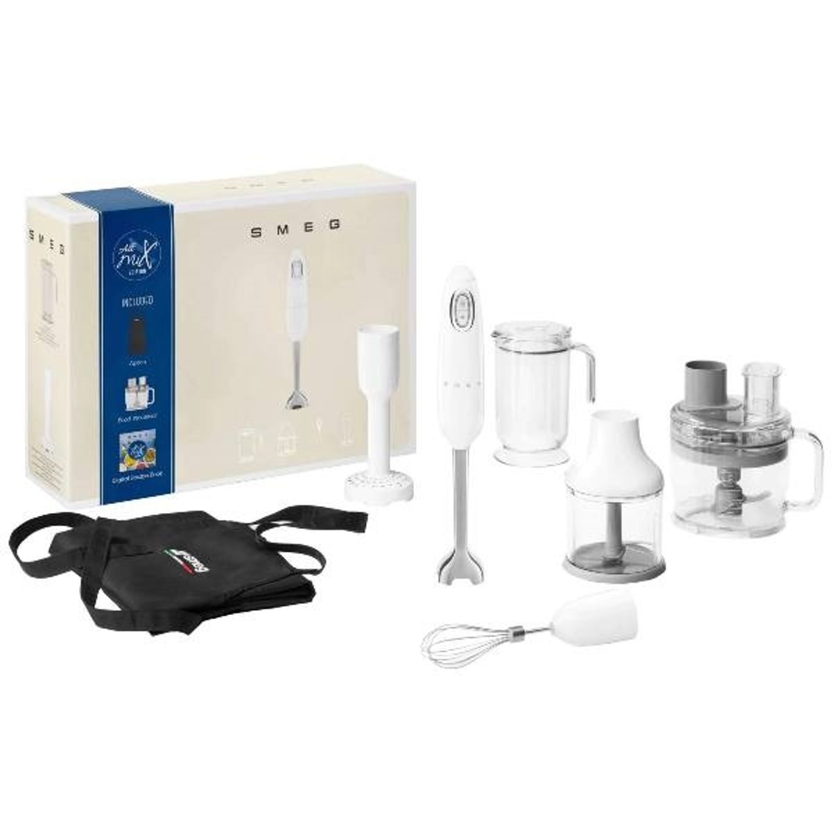 SMEG HBF12WHEU Stavblender og foodprocessor