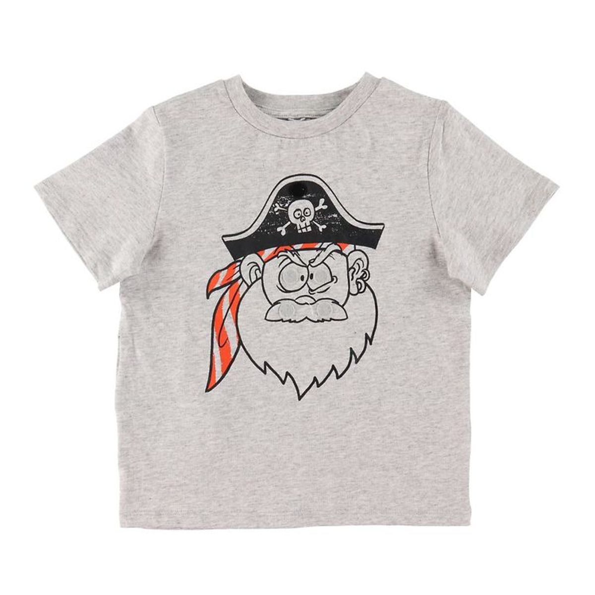 Stella McCartney Kids T-shirt - Gråmeleret m. Pirat/Patches