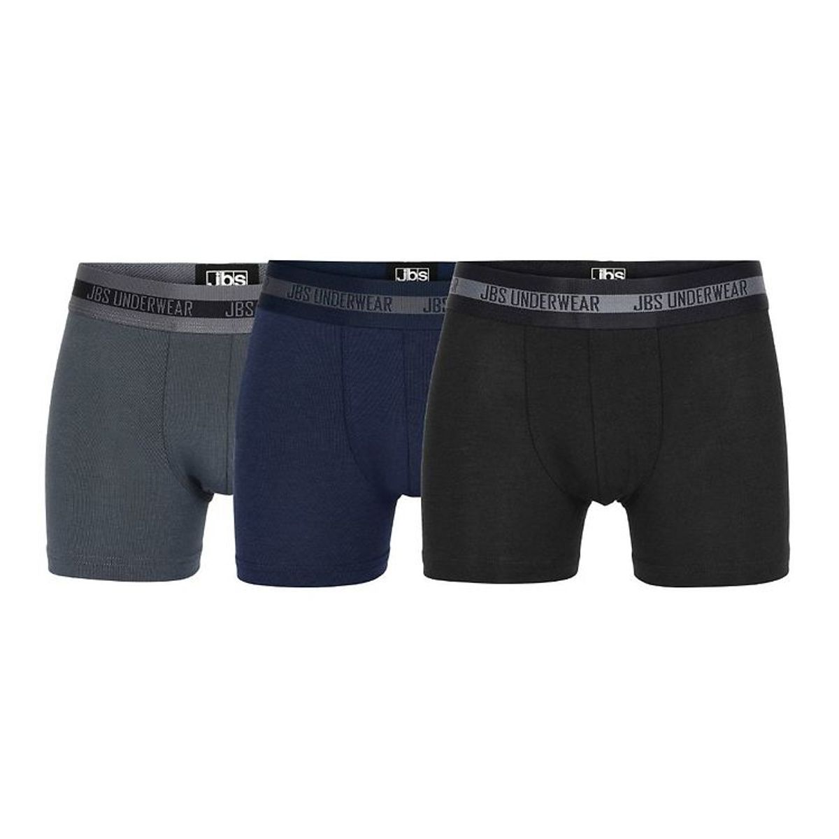 JBS Boxershorts - 3-pak - Bambus - Sort/Grå/Navy