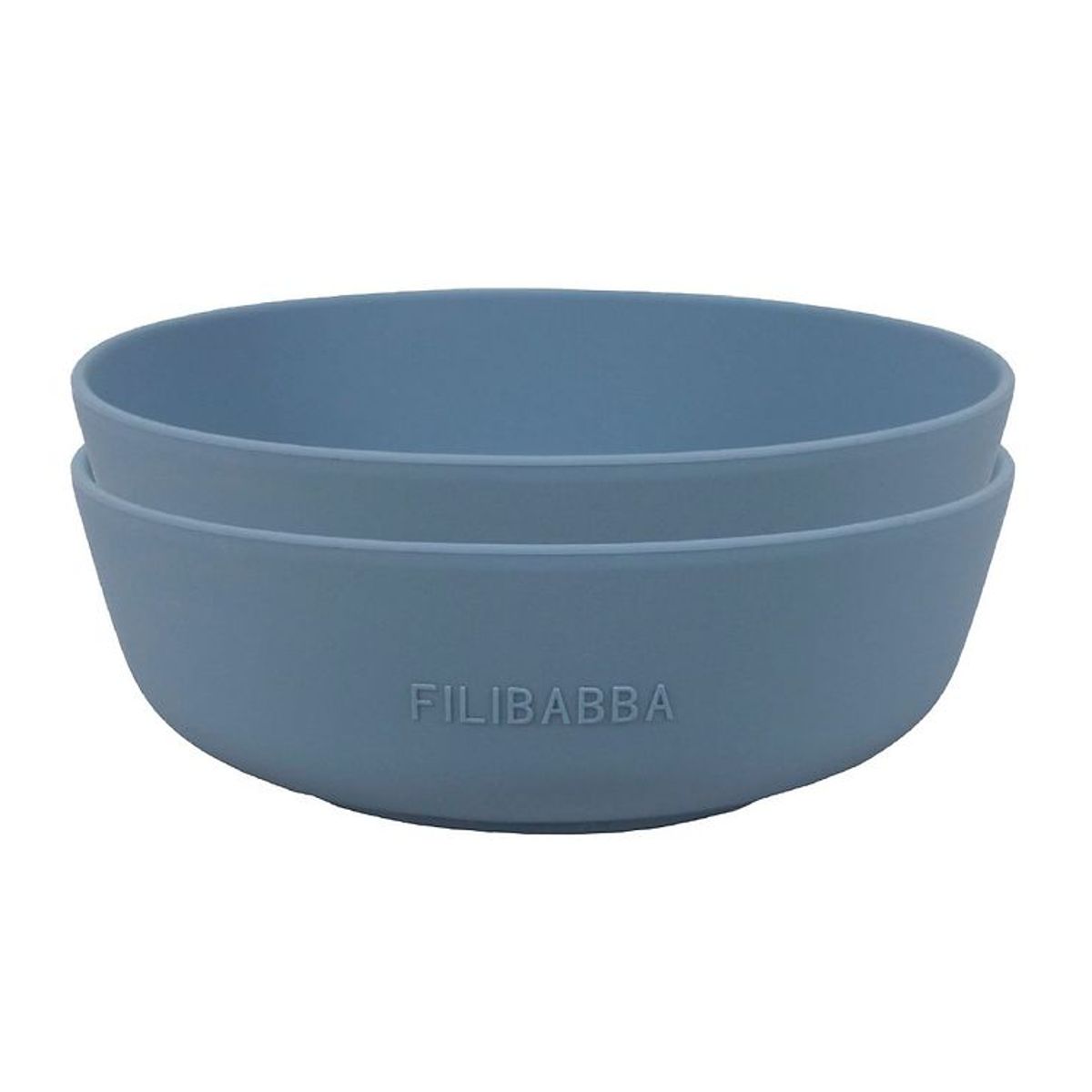 Filibabba Skål - 2-pak - Silikone - Powder Blue