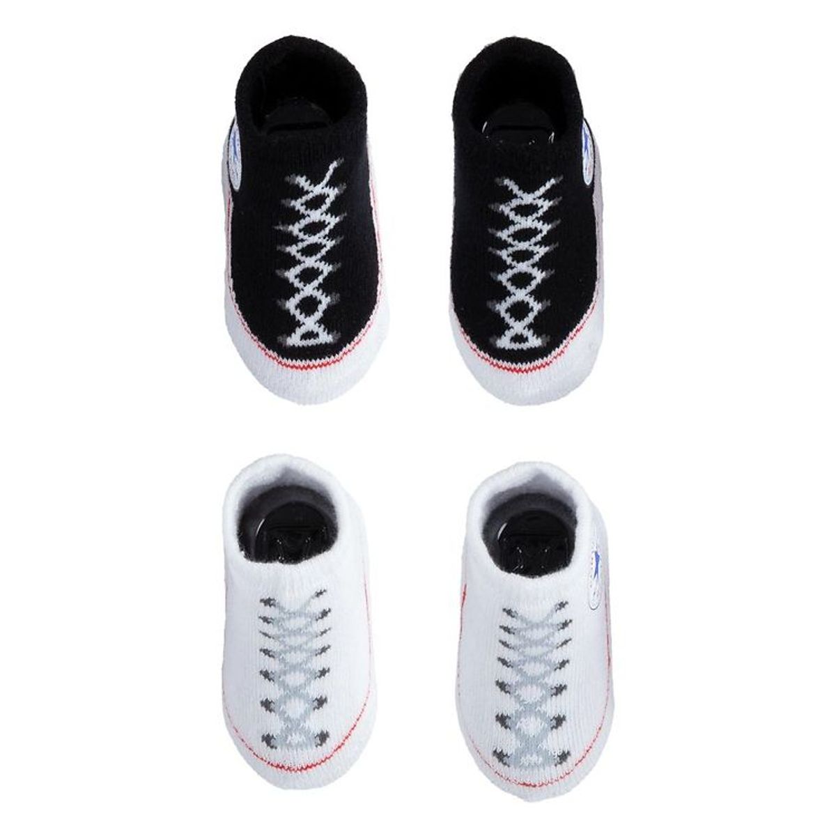 Converse Strømper - 2-pak - Sort/Hvid