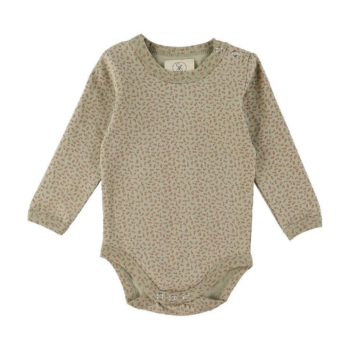 Gro Body l/æ - Sol - Light Grey Green m. Blomster