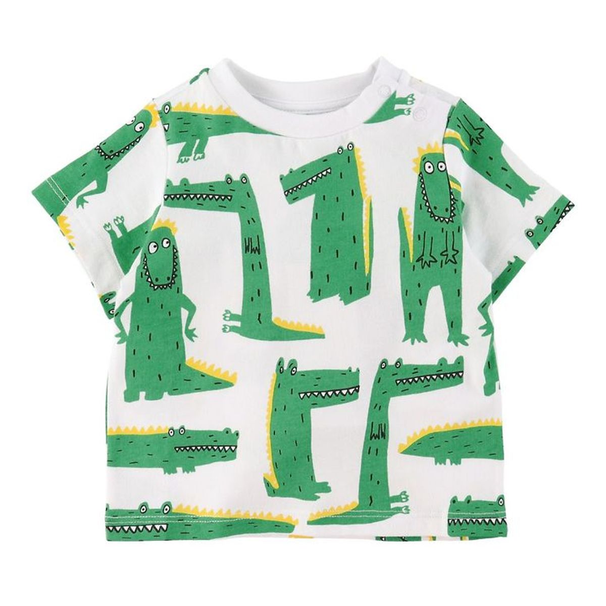 Stella McCartney Kids T-shirt - Hvid m. Krokodiller