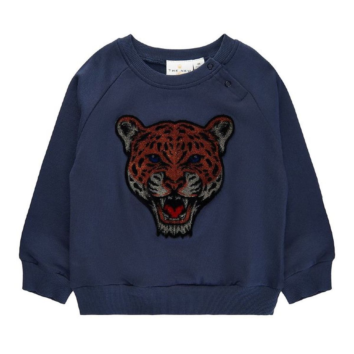 The New Siblings Sweatshirt - TnsDombat - Mood Indigo m. Leopard