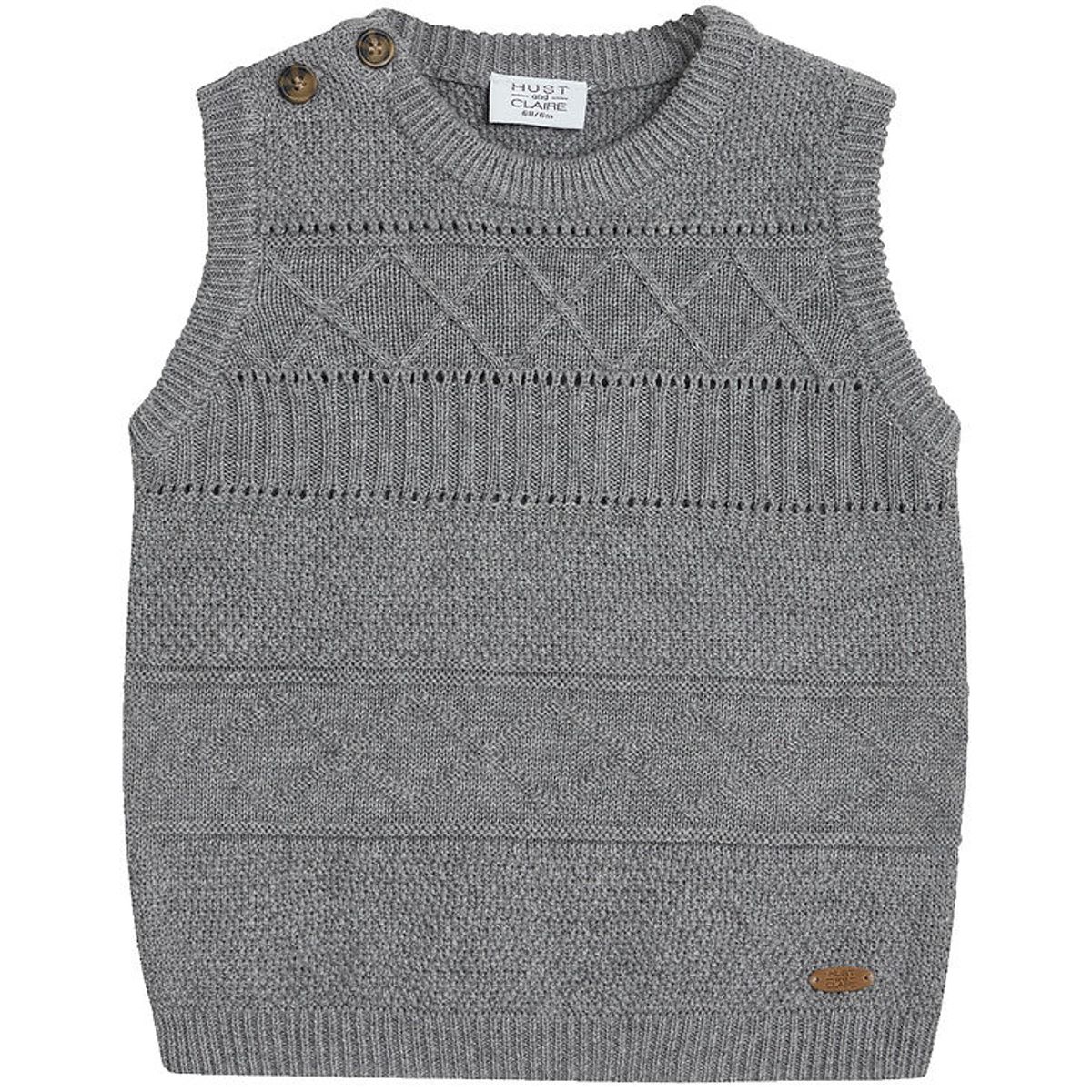 Hust and Claire Vest - Strik - Perry - Grey Mist Melange