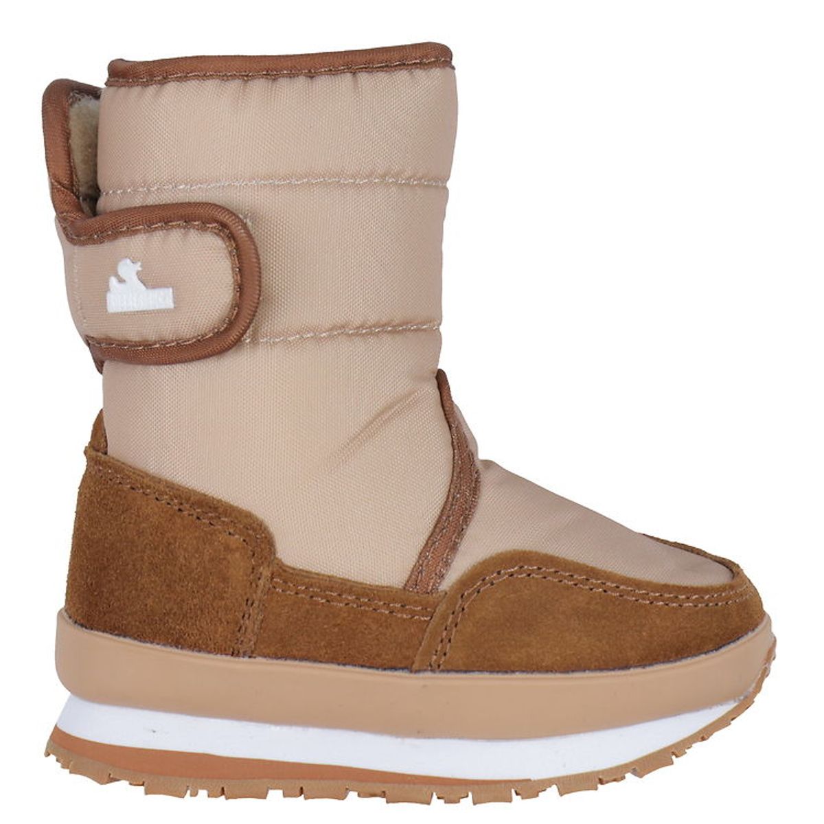 Rubber Duck Vinterstøvler - Snow Jogger - Beige/Cognac